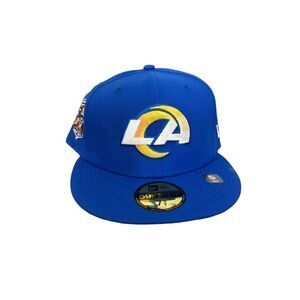 New Era Los Angeles Rams 59FIFTY Fitted Cap Hat Size 7 5/8 (NEW)